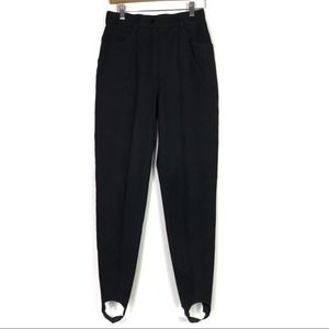 Escada High Waist Black Stirrup Jeans 36 / Small EUC